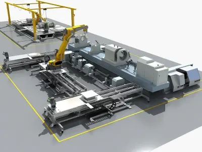 Industrial Equipment 3D model shop