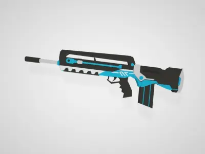 Blue Archive Asuna Weapon Free low-poly 3D model