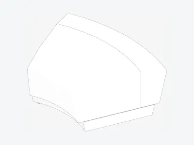 Furniture - Seating - Contemporary - Blume - Extension - Round Low-poly 3D model