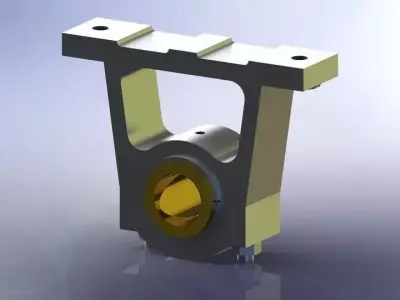 Pedestal Bearing using Top-down Design Free 3D model