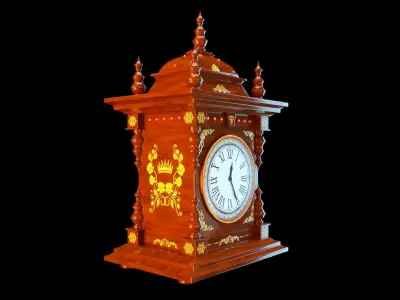European craft clock-C4Dmodel 3D model
