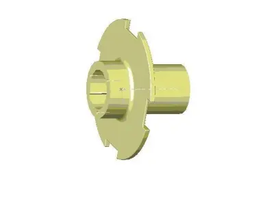 hub brass screw Free 3D model