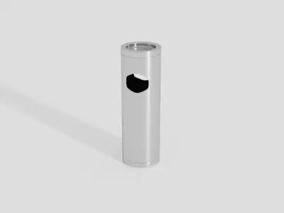 Cylinder Rubbish Bin Free low-poly 3D model