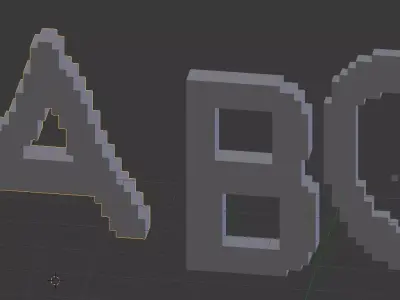 playdough cut out of the ABCs part one Free 3D model