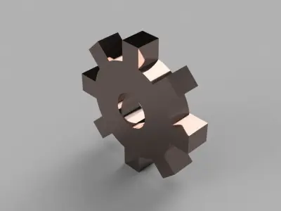 Simple Gear Free 3D model by joshman578