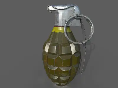 F1 Grenade 3D model