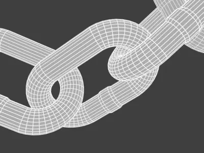 Steel chain 3D model