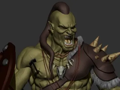 Orc 3d spartan warrior 3D print model purchase