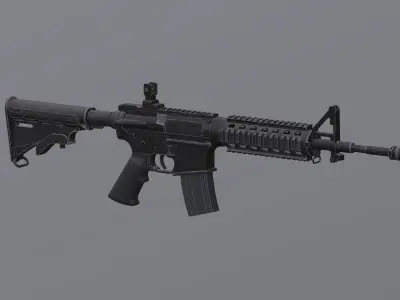 M4 Carbine Free low-poly 3D model