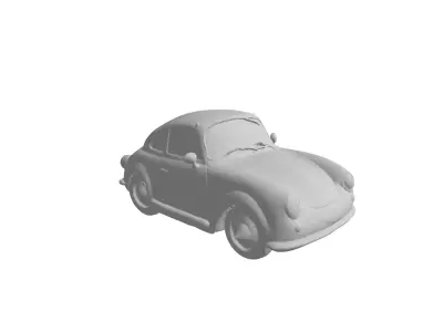 chibi style porsche 911 3D print model