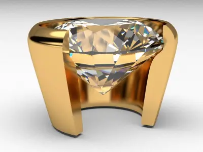 A package of solitaire ring heads engagement flush printable 3D print model