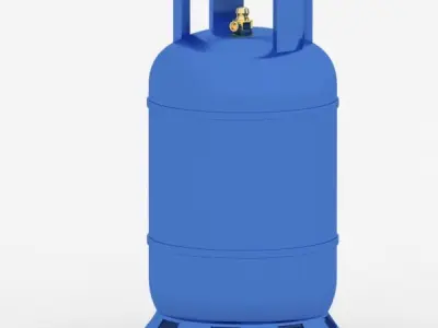 Gas Cylinder 3D Model Free 3D model