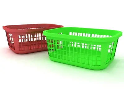 plastic basket 3D model