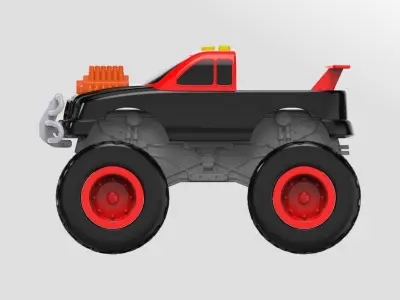 monster truck 3D model get
