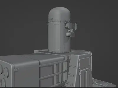 Searam Naval CIWS Modern  Military  3D model