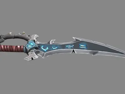 Sword Low poly model Low-poly 3D model