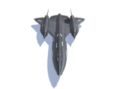 YF-12A Blackbird Low-poly 3D model