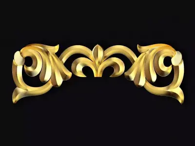 Central decor ornament for furniture Free 3D model 3