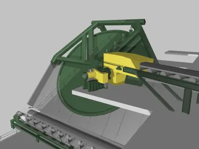 Iron Ore Pelletizing Unit 3D model