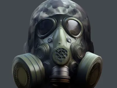 Helmet 3d model military combat Military Low-poly Low-poly 3D model 31