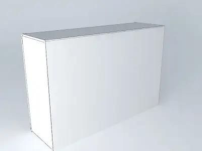 Indiana red pine shelf 3D model