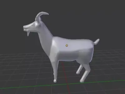 animal goat  3D model
