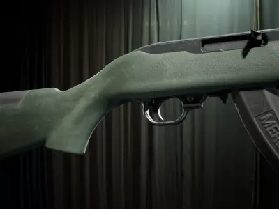 PBR - Ruger 10 22 Sporter Rifle - Game-Ready 3D Asset Low-poly 3D model