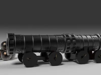 Sahi The Great Ottoman Bombard 3D model
