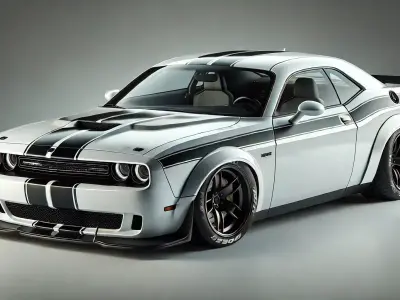 Premium Shelby GT500 Inspired Widebody Muscle Car Coupe 3D Model 3D model