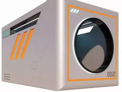 Sci-fi Capsule house 002 3D model