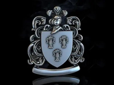 Coat of arms 3D print model shop