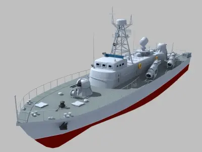 Vaspa Class Torpedo Boat 3D model