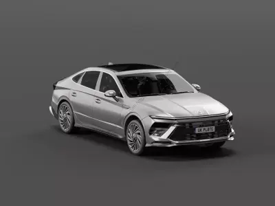 Hyundai Sonata 2024 Free low-poly 3D model
