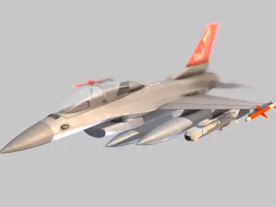 F-16 fighting falcon 3D model shop