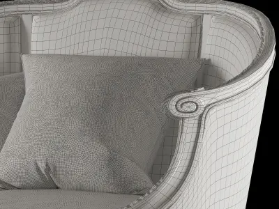 roberto giovannini and eloquence sofa and armchair set 3D model