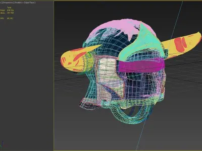 Gladiator Helm HighPoly 3D model