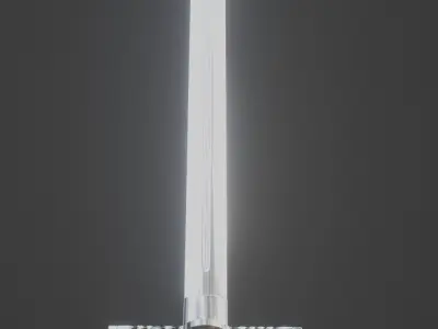 Stylized Sword low-poly game ready Free low-poly 3D model