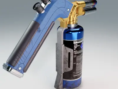 Welding torch Low-poly 3D model buy