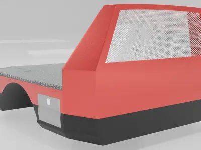 FLATBED FOR TRUCK CUSTOM  3D model