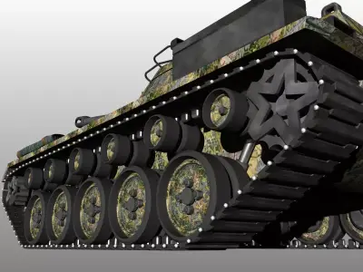 armored vehicle tank  military vehicle world war II 3D model