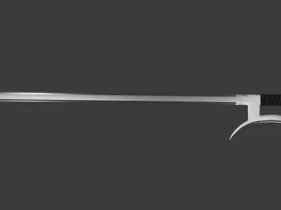 Jiangou Sword 3D Model Low-poly 3D model