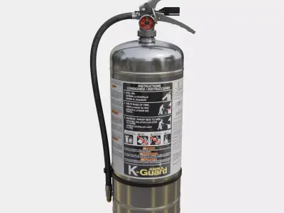 k-guard fire extinguisher Low-poly 3D model