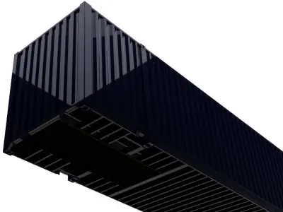 53FT ISO Shipping Container 3D model
