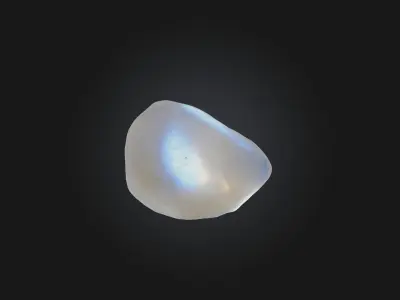 Moonstone Low-poly 3D model