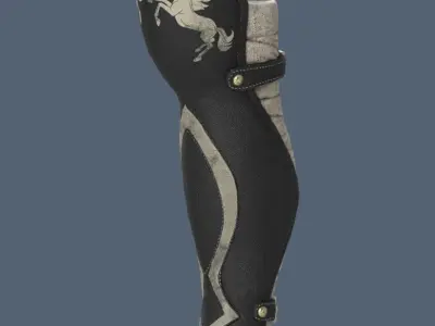 leather leggings Low-poly 3D model