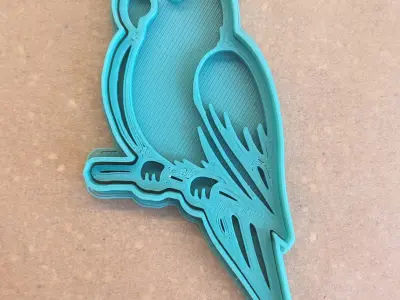 Parrot cookie cutter Free 3D print model