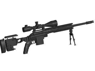 XM2010 Enhanced Sniper Rifle 3D model