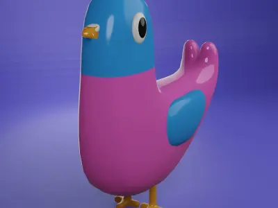 Cartoon Bird 3d model 3D model