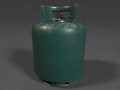 Gas Tank PBR Model Low-poly 3D model