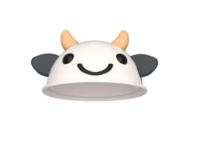 Cow Hat Cute  Low-poly 3D model